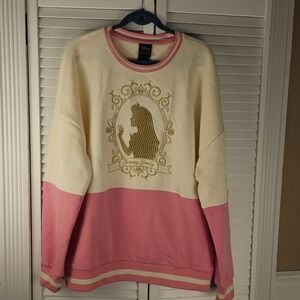 Boxlunch Womens Disney Our Universe Sleeping‎ Beauty Aurora Silhouette Crew XL